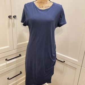 NWT Navy Ruched Dress by Wasabi + Mint Large